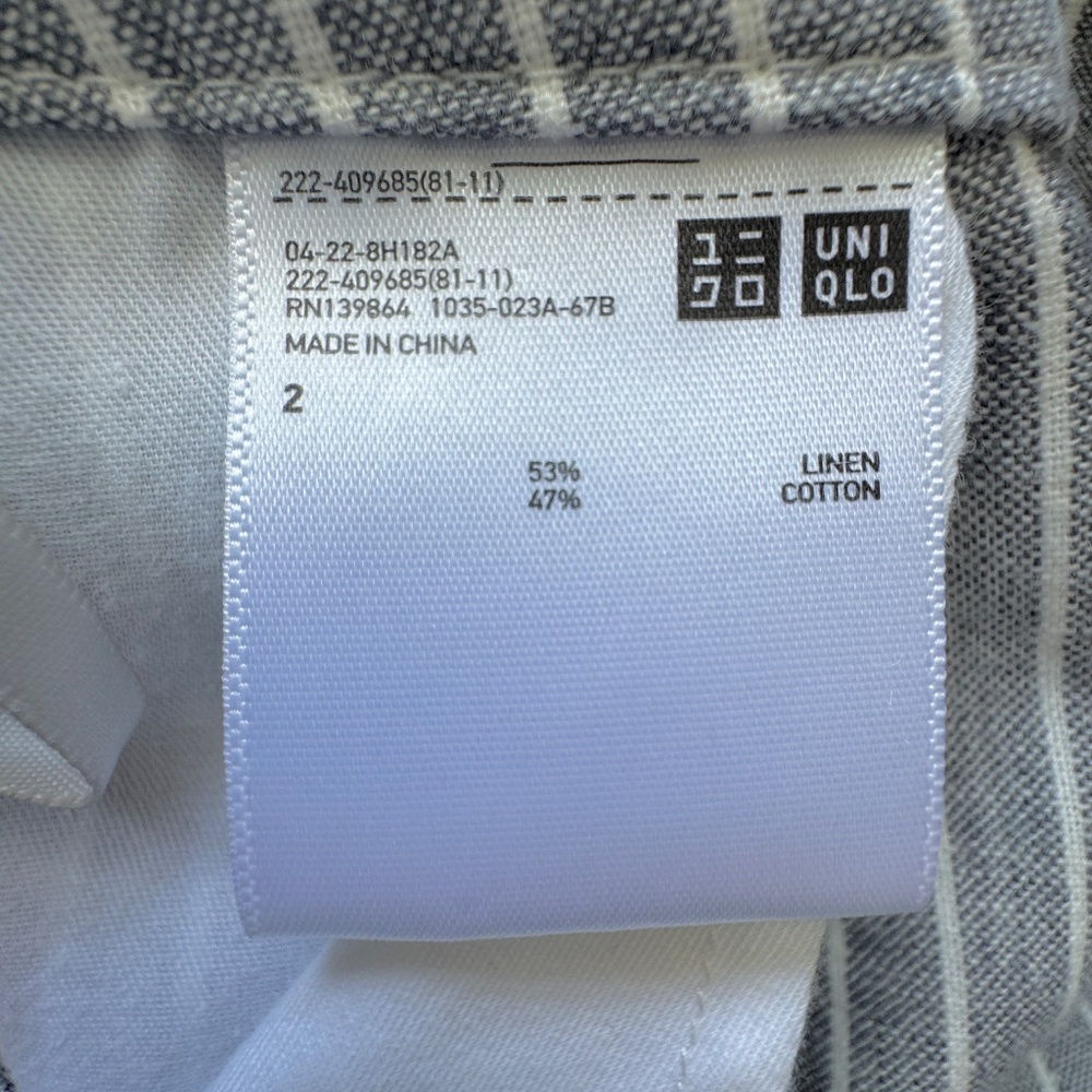 2018 J.W. Anderson x Uniqlo Women Linen Cotton Long Flare Skirt - Grey - Size 2 - Picture 5 of 6